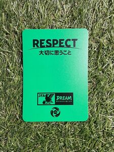 【未使用新品】 サッカー フットサル レフリー JFA グリーンカード