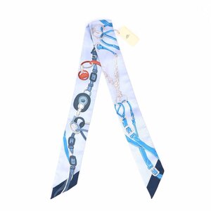 エルメス スカーフ ツイリー ブリッド・ドゥ・ガラ・アップリケ・ピケ 5cmx86cm HERMES TWILLY SCARF H063940S 11 新品 送料無料/10