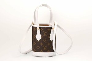 ルイヴィトン ナノバケット ショルダーバッグ 2WAハンドバッグ LOUIS VUITTON M81489 中古品 USED 美品 Aランク/6825