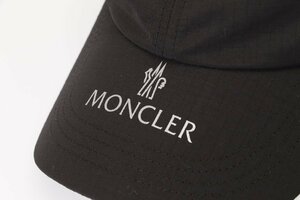 モンクレール レディース ベースボールキャップ ブラック ロゴ ポプリン MONCLER BASEBALLCAP MATT BK 3B000 05 54APS