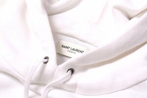 サンローラン メンズ シグネチャー スウェットパーカー ホワイト サイズL SAINT LAURENT UNIVERSIT 677259 YB2PG 9000 blanc 新品/2