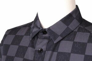  Louis Vuitton Damier pattern print shirt size S RM2129 IM6 HLS33W secondhand goods USED beautiful goods A rank /6915