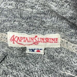 KAPTAIN SUNSHINE Navy Yard Neck Tee FEATHER GRAY キャプテンサンシャイン ヤードネック モックネック 半袖 Tシャツ 霜降りグレーの画像4