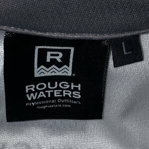 elitegrips × ROUGH WATERS エリートグリップ ラフウォーター 半袖 ドライ ポロシャツ Lサイズ ゴルフ ホワイト ギザギザ シングルの画像5