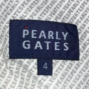 PEARLY GATES パーリーゲイツ 総柄 NEVER SLEEP ネバースリープ コットン ハーフパンツ サイズ4 サーフ柄 ライトグレー 053-6132507の画像6