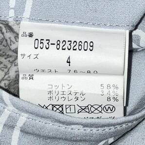 PEARLY GATES パーリーゲイツ 総柄 NEVER SLEEP ネバースリープ コットン ハーフパンツ サイズ4 サーフ柄 ライトグレー 053-6132507の画像7