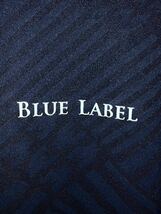 BLUE LABEL by Black&White　ブルーレーベル　ブラック&ホワイト　ハイネック　ジャガード　千鳥格子 長袖 ドライ シャツ ネイビー Mサイズ_画像3