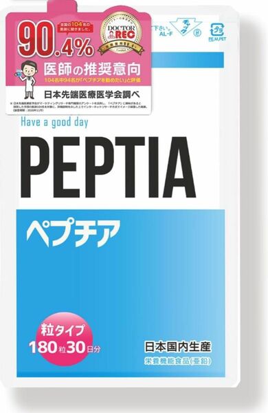 PEPTIA マカ メンズサプリ 180粒 30日分 栄養機能食品 活力ケア 亜鉛 ランペップ ペプチア　医師推奨品