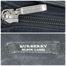 1円〜　極希少　BURBERRY BLACK LABEL バーバリーブラックレーベル　ショルダーバッグ　ボディバック　ノバチェック　黒　高級感_画像9