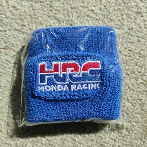 青　HRC HONDA RACING ブレーキ マスターシリンダー カバー リストバンド ホンダレーシング　リザーバータンクカバー