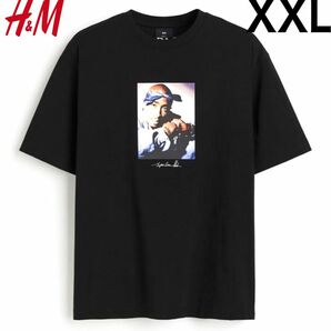 新品 H&M × 2PAC コラボ Tシャツ 半袖 HIPHOP XXL.