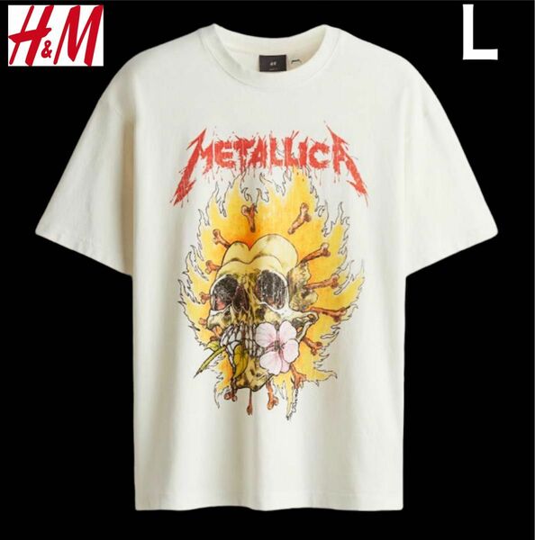 新品 H&M × METALLICA メタリカ コラボ Tシャツ 半袖 L
