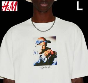 新品 H&M × 2PAC コラボ Tシャツ 半袖 HIPHOP L
