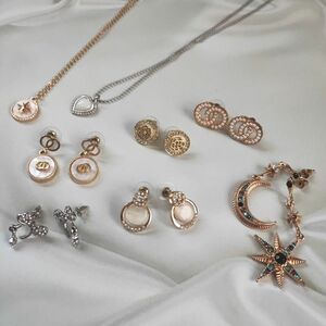 SHEIN シーイン ピアス ネックレス アクセサリー まとめ パール