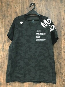 ss_0632y ★定形外 配送★ デサント Move Sport 石川祐希着用モデル ジャガード グラフィック 半袖Tシャツ 吸汗速乾 ストレッチ性 メンズ L