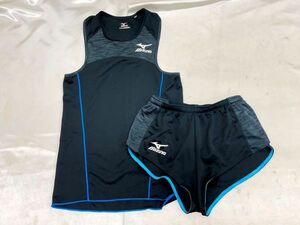 r1_7344ｗ ★定形外 配送★ mizuno ミズノ 陸上競技 ランニングシャツ ランニングパンツ 上下セット 男性用/Mサイズ