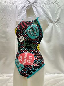 r1_7307 * outside fixed form delivery * SPEEDO Speed is ikatto .. swimsuit total pattern .... piping fly back S size 