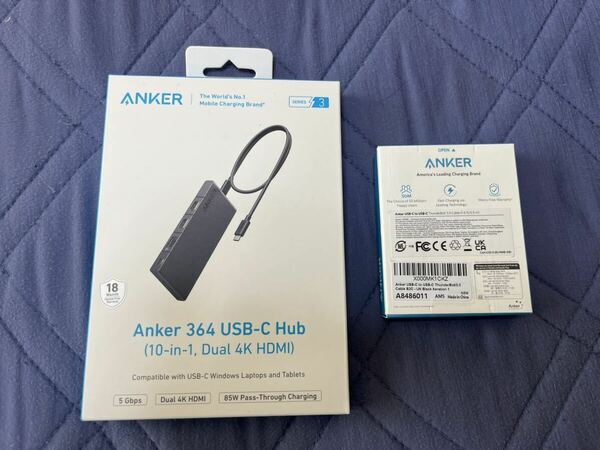 【未使用】【未開封】【3千円相当おまけ付き】Anker 364 USB-C ハブ (10-in-1, Dual 4K HDMI)