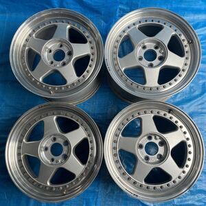 当時物 OZ RACING FUTURA O.Zレーシング フッツーラ 3ピース 鍛造 17x8J +48/17x9.5J +67/PCD 108/H5/ハブ径：66mm