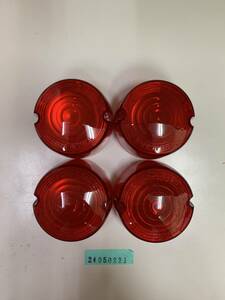 【Y】 ハーレー ウィンカーレンズ 赤 レッド 4個セット V.E.M DHD-1 USA 24050221