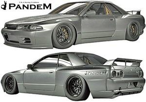 【M's】NISSAN R32 GT-R GTR (1989y-1994y) PANDEM ワイドボディセット 5点 (F+S+FF＋RF+W)／／FRP製 TRA京都 パンデム エアロキット BNR32