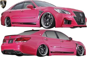 【M’s】TOYOTA 前期 210系 クラウンアスリート AWS210 (2012.12-2015.9) AIMGAIN 純VIP GT フルエアロ 3点 FRP エイムゲイン エアロ