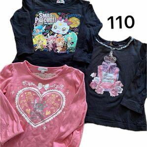 長袖Tシャツ Tシャツ ロンT 長袖 カットソー　110cm まとめ売り　スマイルプリキュア　マザウェイズ　anyFam