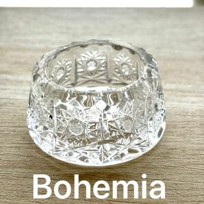 Bohemia ボヘミアガラス　ジュエリーホルダー