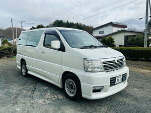 日産　エルグランド　3000Cc V 4WD　経由　平成14年車　車検7年１月　人気車