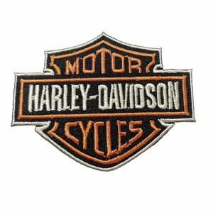 希少 当時物 Harley-Davidson ビンテージ パッチ ワッペン ハーレーダビッドソン ロゴ パッチ 刺繍 ワッペン アイロンワッペン 