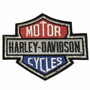 希少80s Harley-Davidson 4.6インチ エボリューション ロゴパッチ ビンテージワッペン ハーレーダビッドソン バー&シールド 