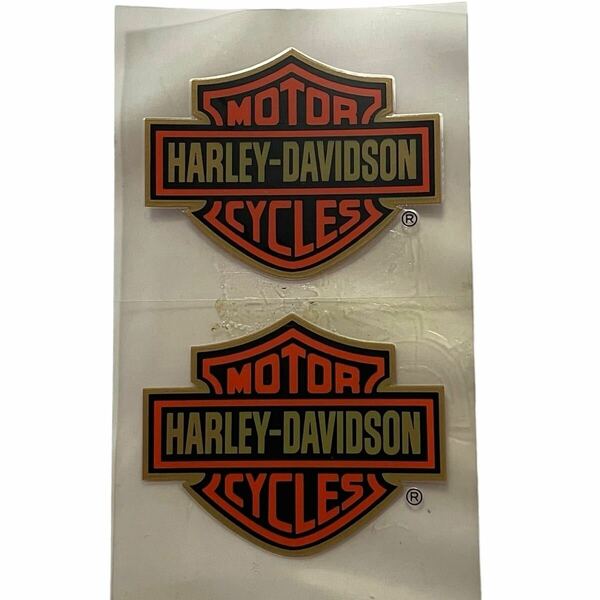 訳あり　ロゴ 当時物 ビンテージ Harley-Davidson タンクステッカー ハーレーダビッドソン デカール シール 防水 転写 