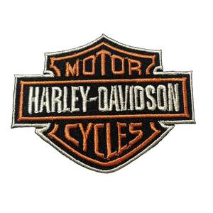希少 当時物 Harley-Davidson ビンテージ パッチ　ワッペン ハーレーダビッドソン ロゴ　パッチ　アイロン 刺繍 