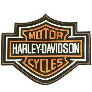 人気商品 00s Harley-Davidson 11.8インチ ロゴパッチ　9.9 x 11.8 ビンテージワッペン ハーレーダビッドソン BUCO テンダーロイン 