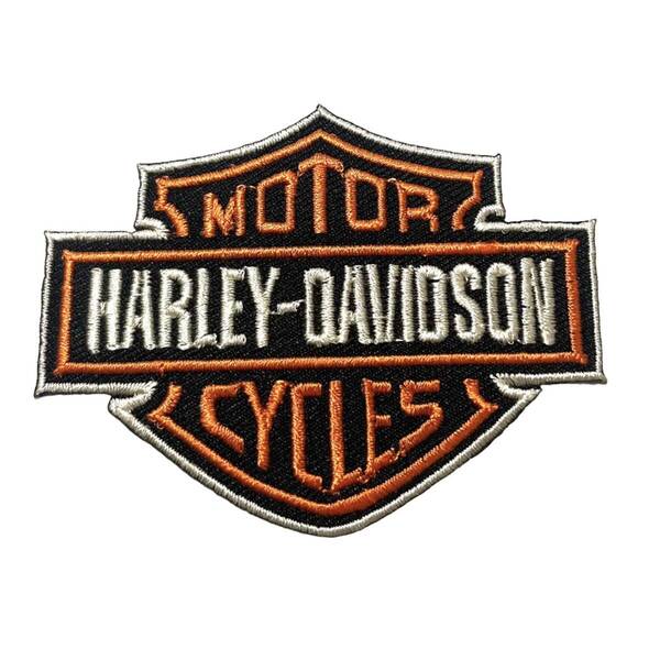 希少 当時物 Harley-Davidson ビンテージ パッチ ワッペン ハーレーダビッドソン ロゴ パッチ 刺繍 アイロン ワッペン