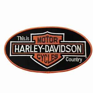 70s 80s USA製 ワッペン 希少 当時物 Harley-Davidson ビンテージ パッチ ワッペン ハーレーダビッドソン チョッパー ショベル 刺繍 