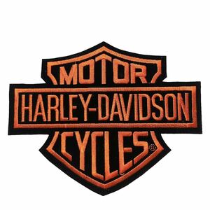 希少 80s 90s USA製 ロゴ ワッペン 当時物 Harley-Davidson ビンテージ ハーレーダビッドソン パッチ 刺繍 アイロン チョッパー 