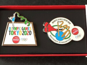 【 新体操 】 東京2020オリンピック コカ・コーラ オリジナル ペアピンズ 競技デザイン ピンバッジ 非売品　