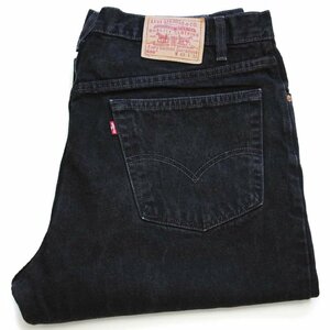 ★90s USA製 Levi'sリーバイス 550 ブラック デニムパンツ w40★167 オールド ビンテージ ジーンズ テーパード ワイド バギー ビッグサイズ