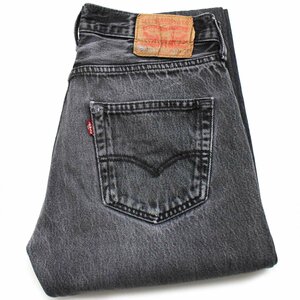 ★Levi'sリーバイス 501 ブラック デニムパンツ フェード w30 L34★SDP2764 ジーンズ ストレート