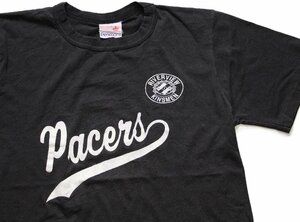 ★80s カナダ製 Pacers RIVERVIEW KINSMEN 3 ナンバリング Tシャツ 黒 フェード M★ビンテージ オールド スポーツ ブラック