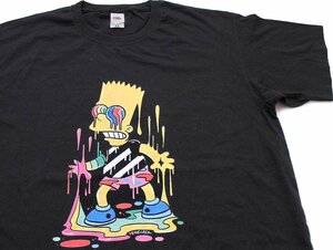 ★シンプソンズ バート SEWEGRER コットンTシャツ 黒 M★アニメ キャラ ブラック インク アート