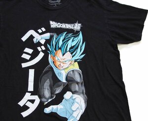 ★DRAGONBALL SUPER ドラゴンボール超 ベジータ コットンTシャツ 黒 XL★アメリカ企画 スーパーサイヤ人 悟空 ブラック オーバーサイズ