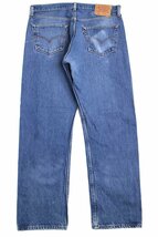 ★00s メキシコ製 Levi'sリーバイス 501 ダメージ&ペンキ飛び デニムパンツ ヒゲ w34 L30★SDP2723 オールド ジーンズ ストレート_画像3