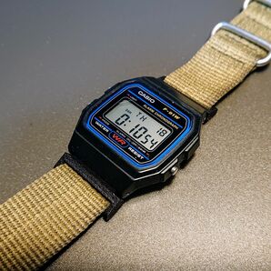 CASIO F-91W向け NATOベルト装着用アタッチメント ブラック 20mm用 チプカシ【アタッチメントのみ】