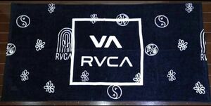 新品 RVCA ルーカ ルカ バスタオル ビーチタオル 黒色 140x72cm 大判タオル ウェットスーツ