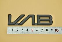 スバル WRX STI VAB オリジナル 手作りエンブレム (艶消しブラック)_画像2