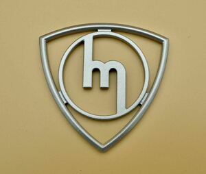  old Mazda Mazda rotary Mark ( small ) original handmade emblem old car restore ( silver metallic )