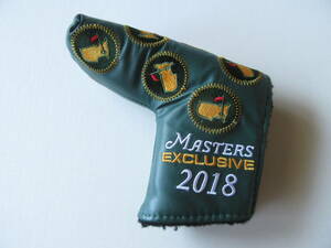 ☆スコッティキャメロン SCOTTY CAMERON「2018 MASTAERS EXCLUSIVE / マスターズ エクスクルーシブ」ゴルフ パターカバー 緑 USA製