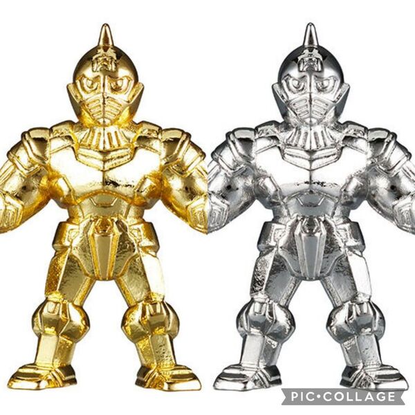 【2種セット】 キン肉マン ダイキャスト キンケシ 7 キン肉マン 金メッキver. 銀メッキver. ゴールド シルバー